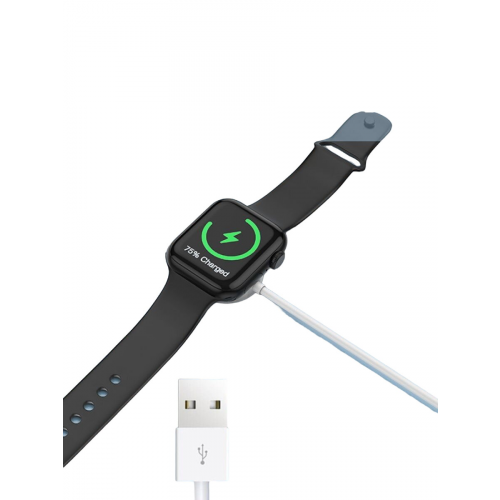 Беспроводное зарядное устройство Qi с магнитным креплением для Apple Watch 2 шт (Белый)