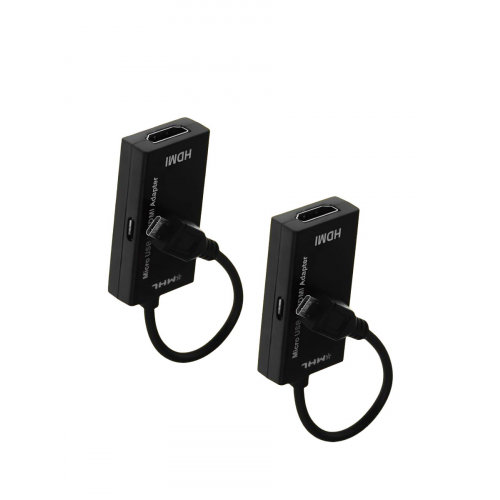 Кабель переходник адаптер MHL - HDMI - micro USB для подключения смартфона к монитору 15 см 2 шт