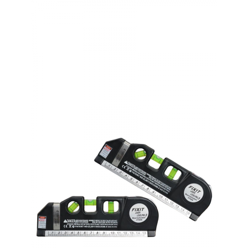 Лазерный уровень-рулетка Fixit Laser Level Pro 3 2 шт (Черная)