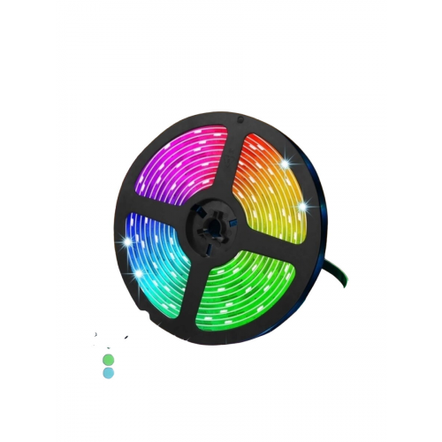 Светодиодная лента RGB 5 метров с блоком питания и пультом - дубль 6 (10579) для ВБ