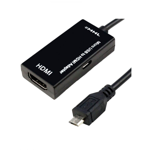 Кабель переходник адаптер MHL - HDMI - micro USB для подключения смартфона к монитору 15 см