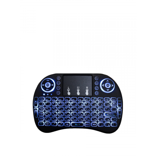 Беспроводная Мини клавиатура i8-b Keyboard с русской раскладкой (Черный)