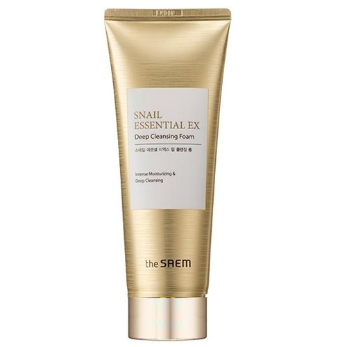 The Saem Snail Essential EX Wrinkle Solution Deep Cleansing Foam