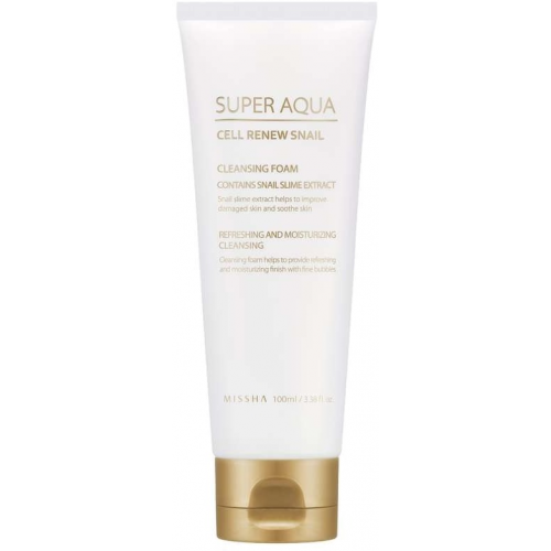 Missha Super Aqua Cell Renew Snail Cleansing Foam