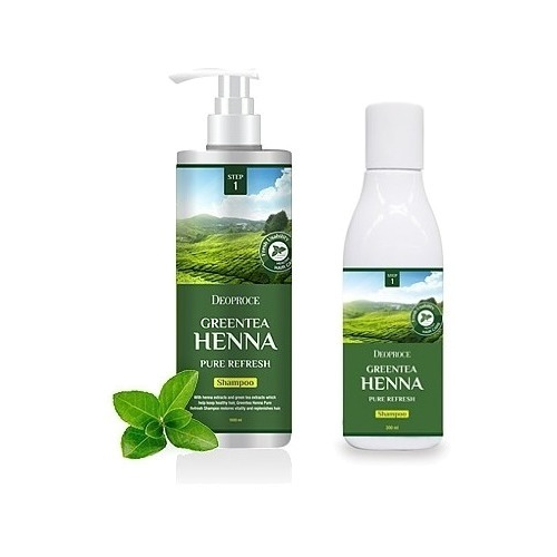 Deoproce Green Tea Henna Pure Refresh Shampoo