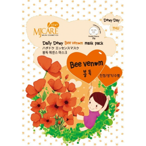 Mijin Cosmetics Mj Care Daily Dewy Bee Venom Mask Pack