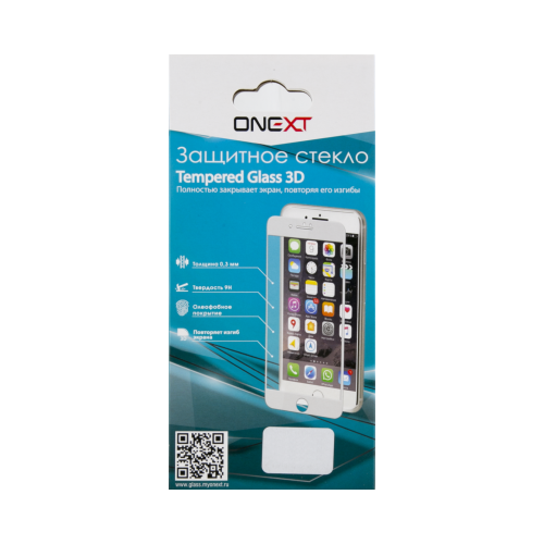 Защитное стекло One-XT для iPhone 6/6s Plus 3D (закругленное)