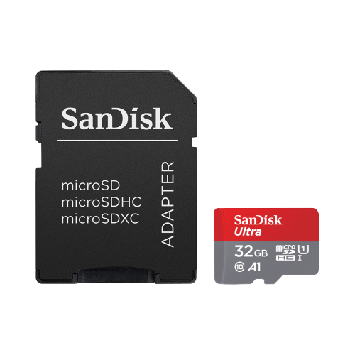 Карта памяти SanDisk Ultra UHS-I MicroSD HC 32 ГБ class 10 (с адаптером)