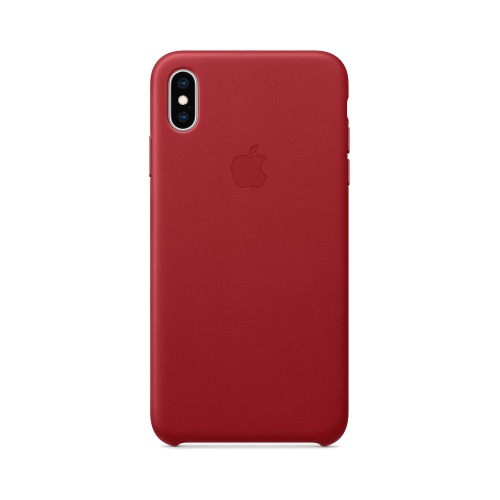 Чехол-крышка Apple MRWQ2ZM/A для iPhone XS Max, кожа, красный