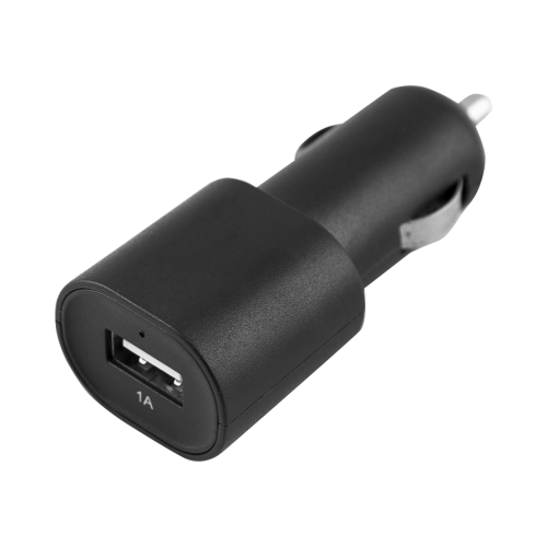 Зарядное устройство автомобильное Bron microUSB/USB 1A, черное