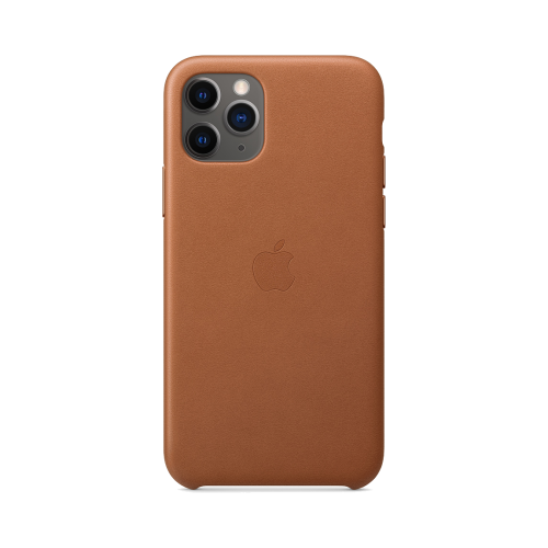 Чехол-крышка Apple для iPhone 11 Pro Max, кожа, коричневый