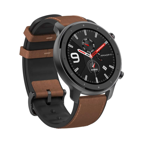 Умные часы Amazfit GTR 47мм aluminum, черно-коричневые