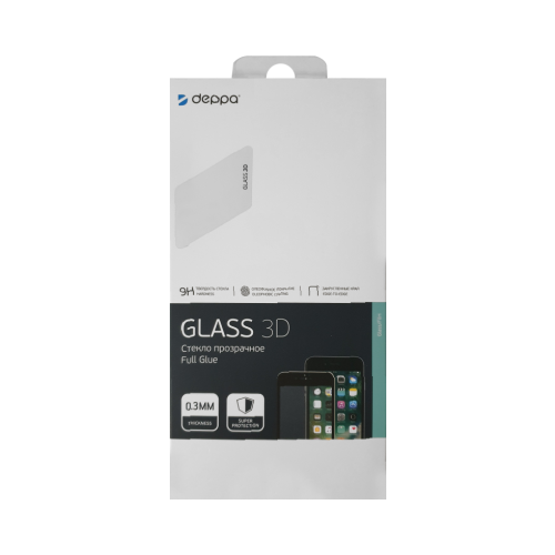 Защитное стекло Deppa для Huawei Y5 (2019) 3D Full Glue (черная рамка)
