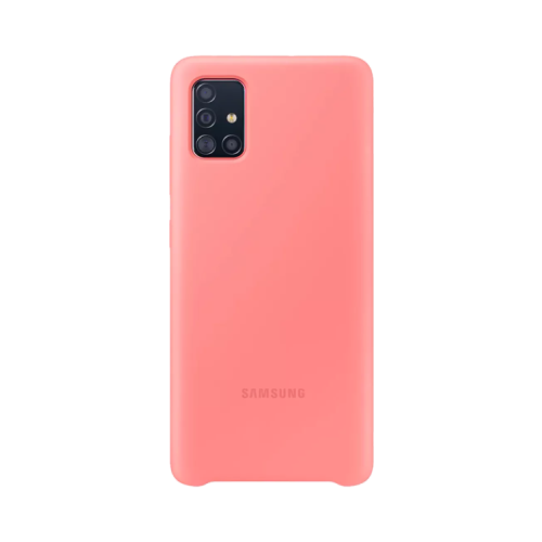 Чехол-крышка Samsung PA515TBEGRU для Galaxy A51, силикон, розовый