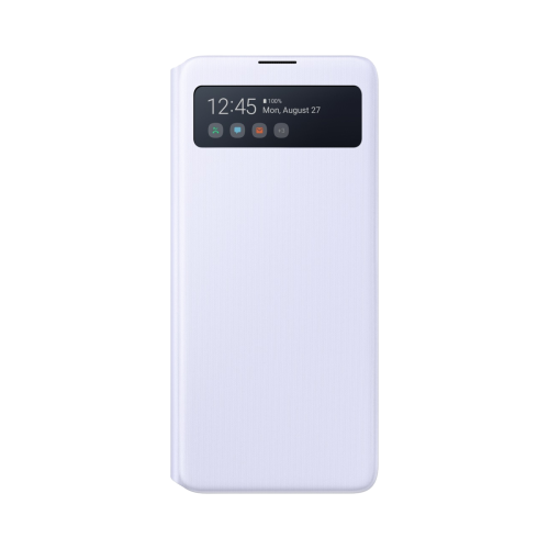 Чехол-книжка Samsung S View Wallet Cover EF-EN770PWEGRU для Galaxy Note 10 Lite, полиуретан, белый