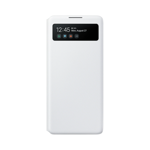 Чехол-книжка Samsung EF-EG770PWEGRU S View Wallet Cover для Galaxy S10 Lite, полиуретан, белый