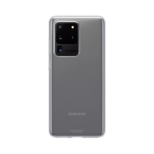 Чехол-крышка Samsung EF-QG988TTEGRU для Galaxy S20 Ultra, полиуретан, прозрачный