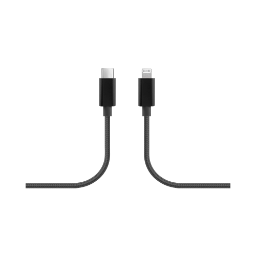 Кабель Bron Type-C - Lightning 1 м, черный