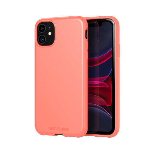 Чехол-крышка Tech21 Studio Colour для iPhone 11, полиуретан, коралловый