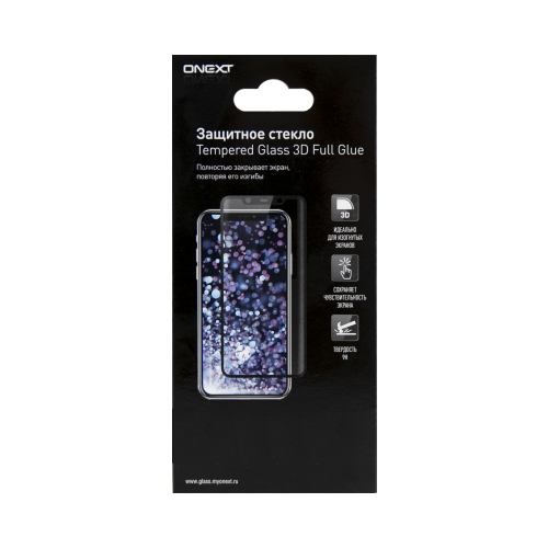 Защитное стекло One-XT для Apple iPhone 7 Plus/8 Plus 3D Full Glue (черное)