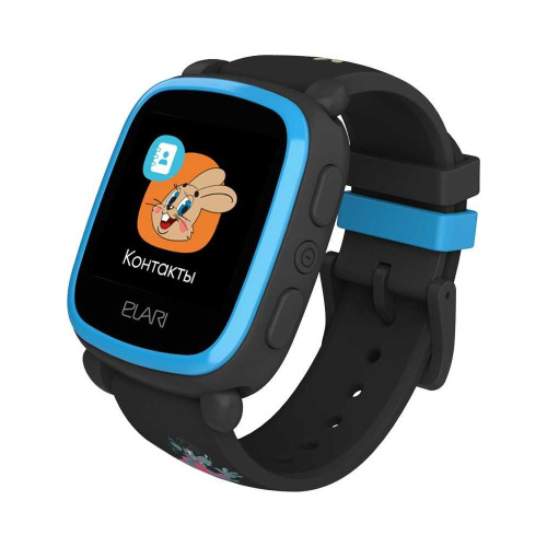 Часы-телефон ELARI KidPhone "Ну,погоди!", черные