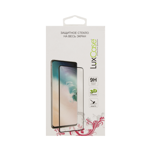 Защитное стекло LuxCase для Apple iPhone SE 2020 3D Full Glue (черная рамка)