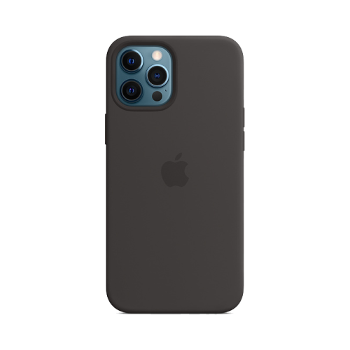 Чехол-крышка Apple MHLG3ZE/A MagSafe для iPhone 12 Pro Max, силикон, черный