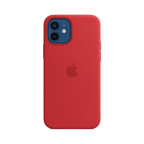 Чехол-крышка Apple MHL63ZE/A MagSafe для iPhone 12 / 12 Pro, силикон, красный