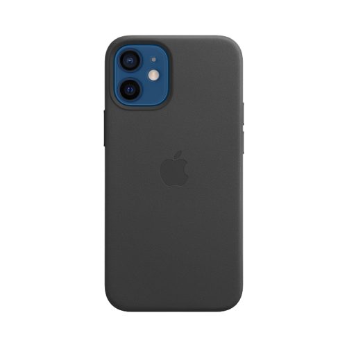 Чехол-крышка Apple MHKA3ZE/A MagSafe для iPhone 12 mini, кожа, черный