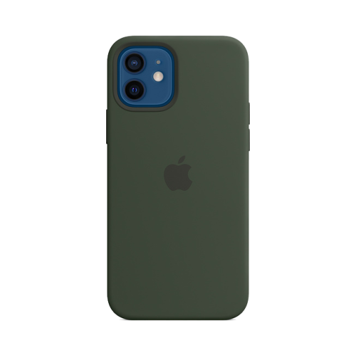 Чехол-крышка Apple MHL33ZE/A MagSafe для iPhone 12 / 12 Pro, силикон, зеленый