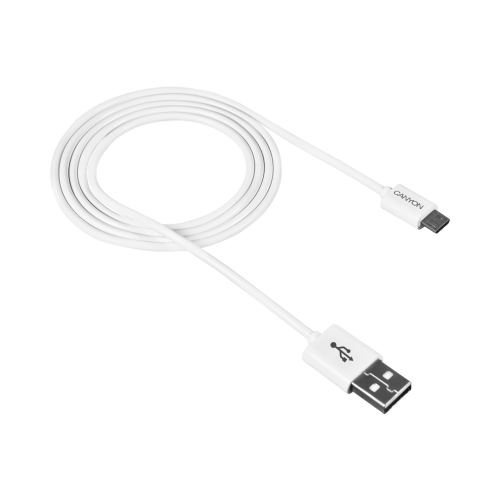 Кабель Canyon Micro-USB CNE-USBM1W, белый
