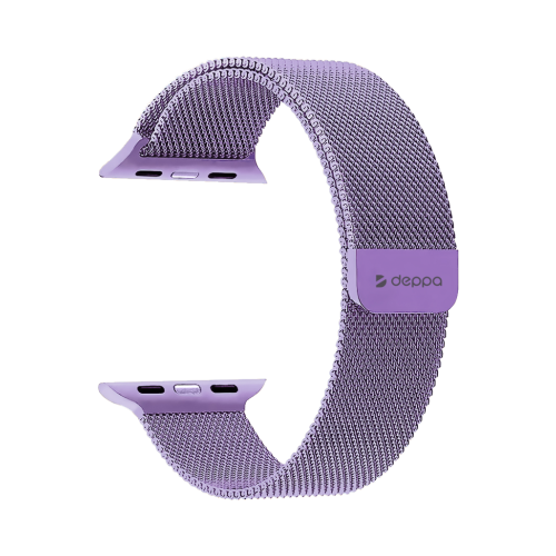 Ремешок Deppa Band Mesh для Apple Watch 42/44 mm, нержавеющая сталь, лавандовый