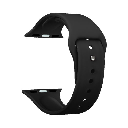 Ремешок Deppa Band Silicone для Apple Watch 38/40 mm, силиконовый, черный