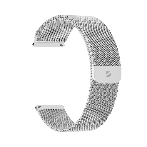 Ремешок Deppa Band Mesh универсальный, 20 mm, нержавеющая сталь, серебристый