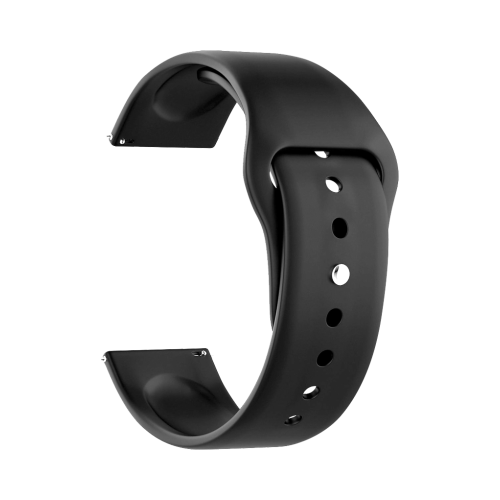 Ремешок Deppa Band Silicone универсальный, 20 mm, силиконовый, черный