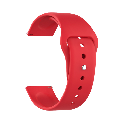 Ремешок Deppa Band Silicone универсальный, 20 mm, силиконовый, красный