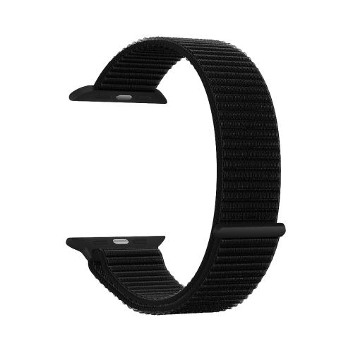 Ремешок Deppa из плетеного нейлона для Apple Watch 40мм на липучке, черный