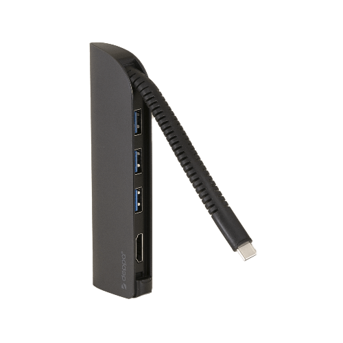 Переходник Deppa USB-C 5в1, белый