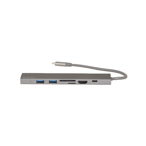 Переходник Deppa USB-C 7в1, белый