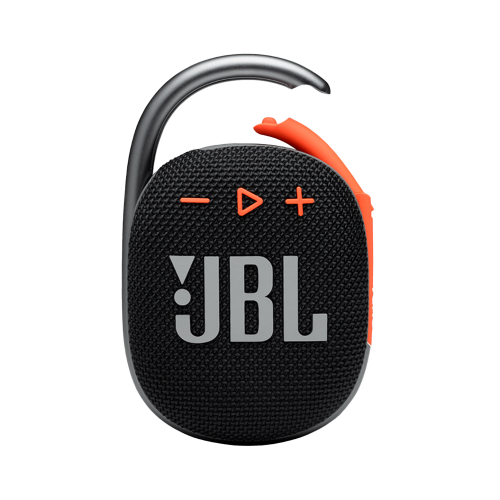 Колонка портативная JBL Clip 4, черно-оранжевая