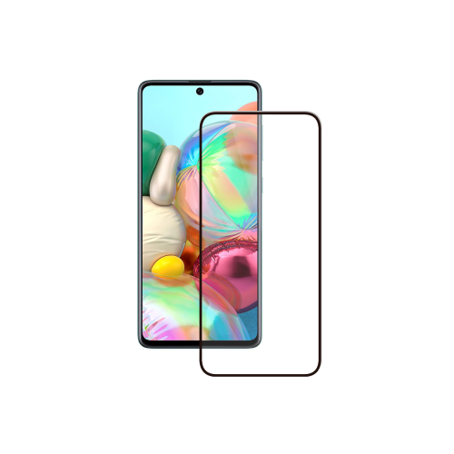 Защитное стекло Deppa для Samsung Galaxy A72 (черная рамка)