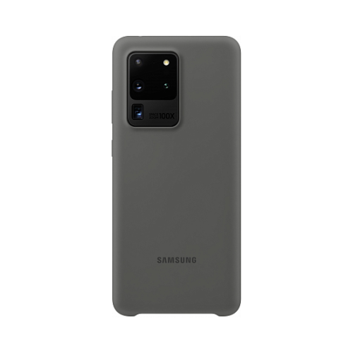 Чехол-крышка Samsung EF-PG988TJEG для Galaxy S20 Ultra, силикон, серый