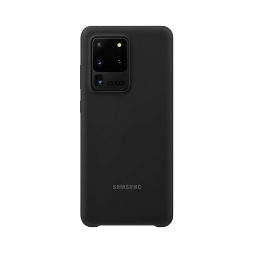 Чехол-крышка Samsung EF-PG988TBEG для Galaxy S20 Ultra, силикон, черный