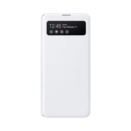 Чехол-книжка Samsung EA415PWEGRU для Galaxy A41, полиуретан, белый