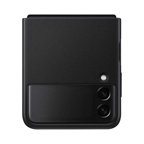 Чехол-крышка Samsung EF-VF711LBEGRU для Z Flip3, кожа, черный