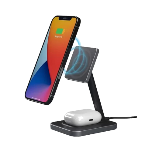 Зарядное устройство беспроводное Deppa 2 в 1: iPhone, Apple Watch, AirPods