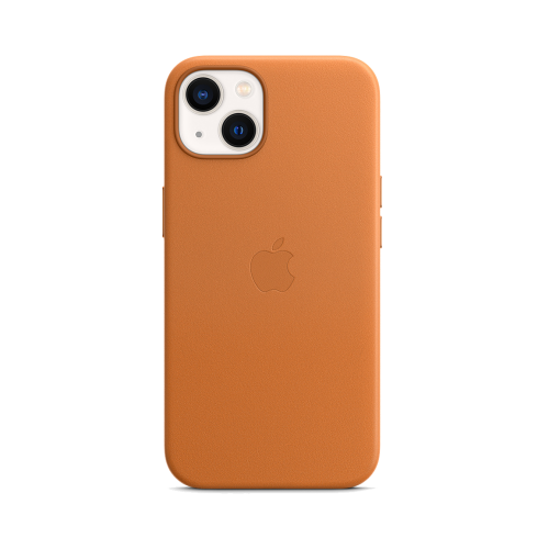 Чехол-крышка Apple MM103ZE/A MagSafe для iPhone 13, кожа, золотистая охра