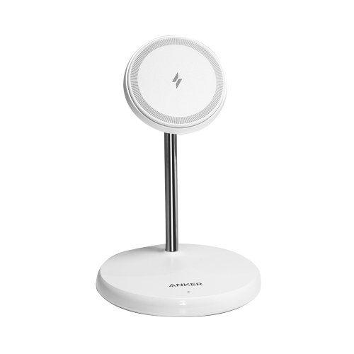 Зарядное устройство беспроводное Anker 7.5Вт PowerWave Magnetic 2-in-1 Stand, белое