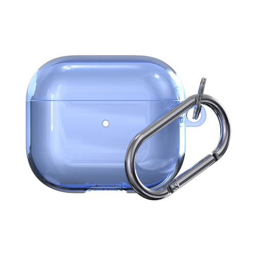 Чехол Deppa для футляра наушников Apple AirPods (3-го поколения), термополиуретан, голубой