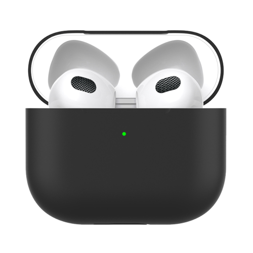 Чехол Deppa для футляра наушников Apple AirPods (3-го поколения), силикон, черный